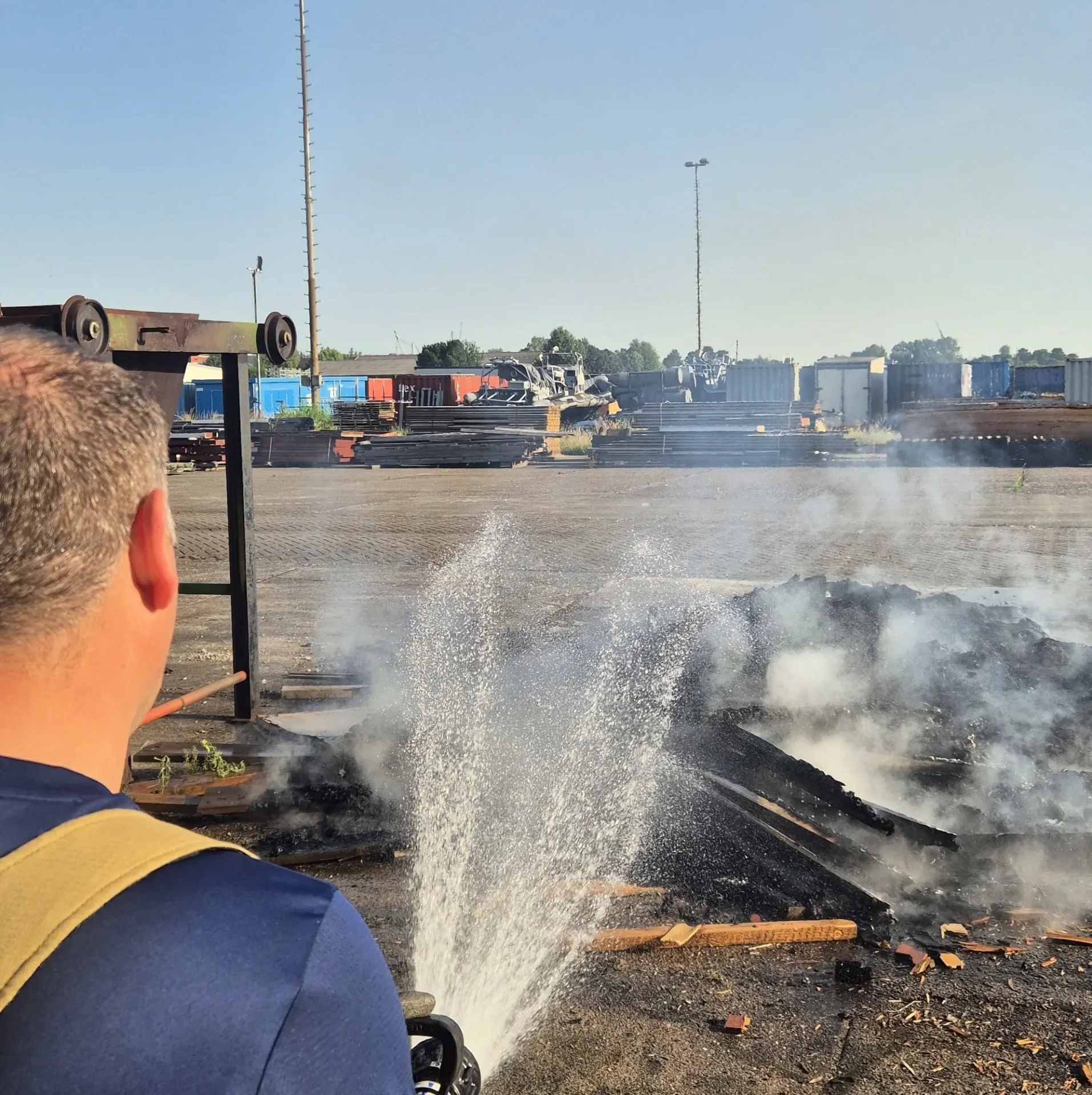 Foto bij: Eerste echte brand voor één van onze aspiranten!