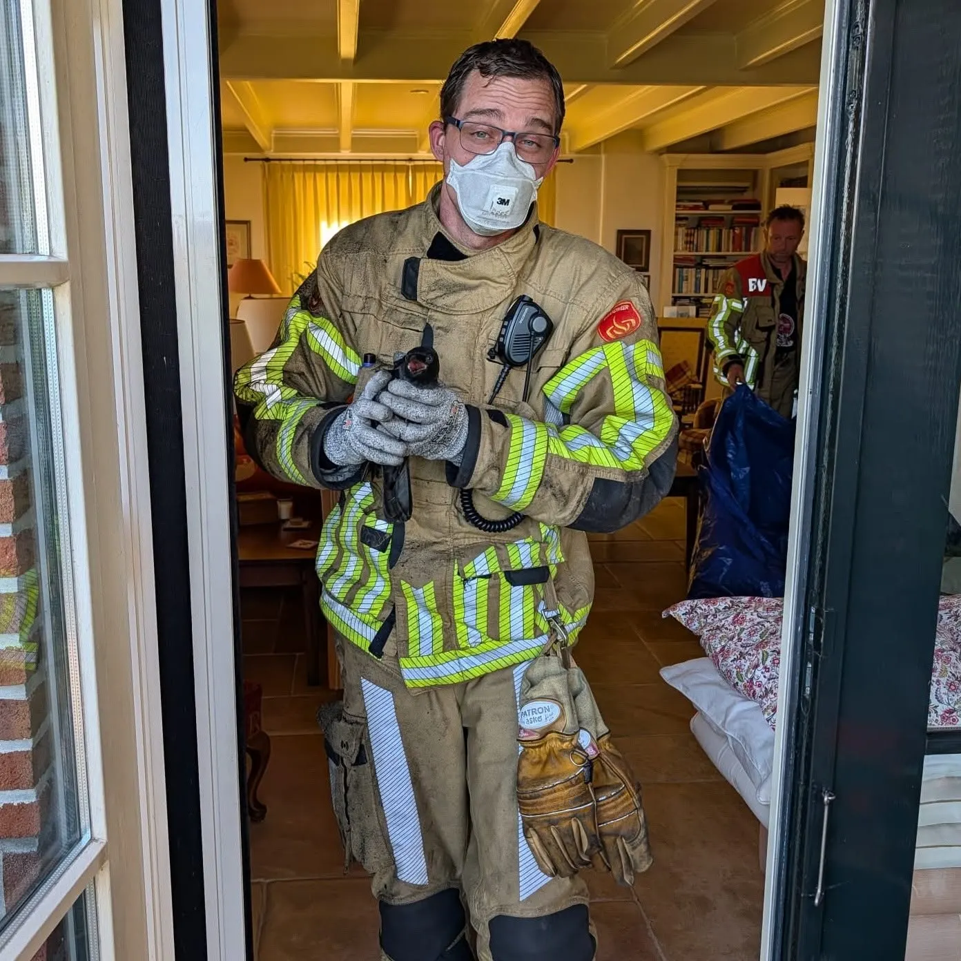 Kauw in het nauw👨🏻🚒🐦