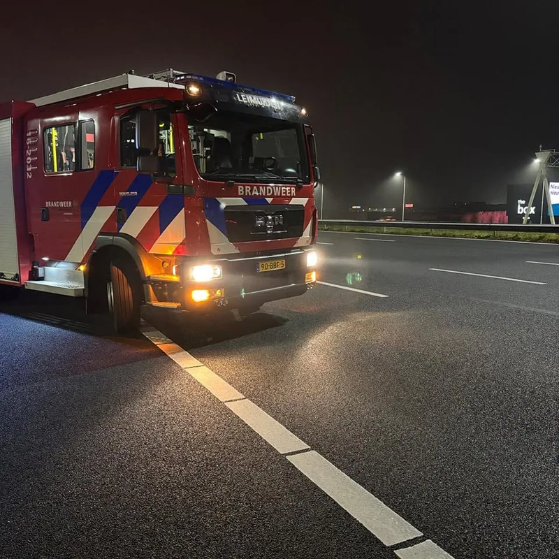 Brand vrachtwagen
