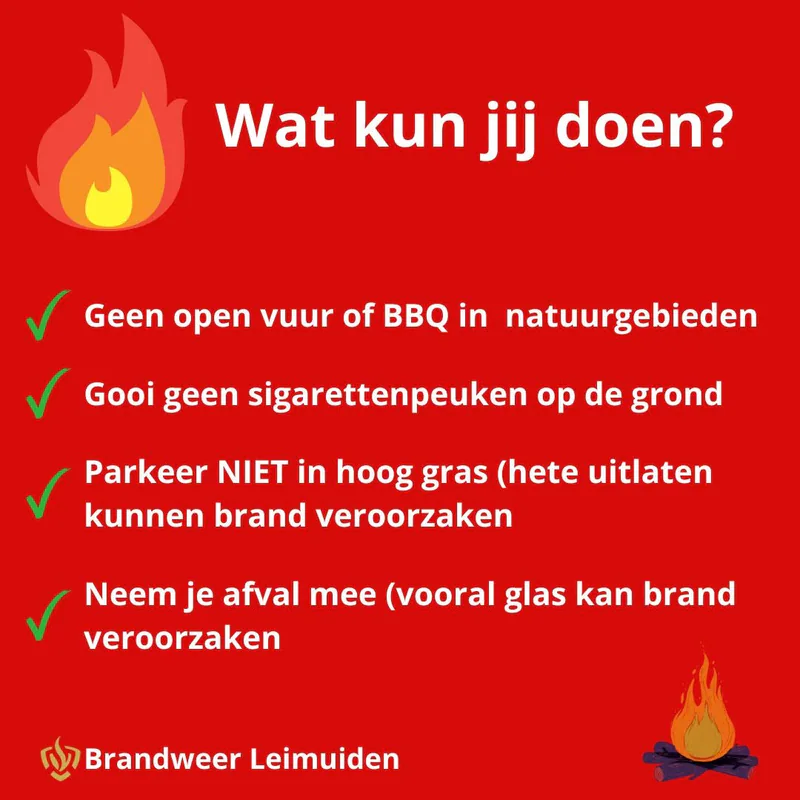 🚨 Natuurbranden nemen fors toe: 166 meldingen dit jaar, risico blijft hoog 🚨