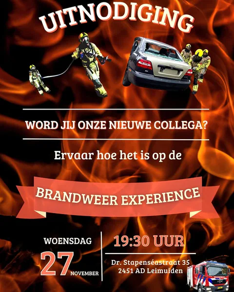 Altijd al willen weten hoe het is om bij de vrijwillige brandweer te zitten? 🚒🔥