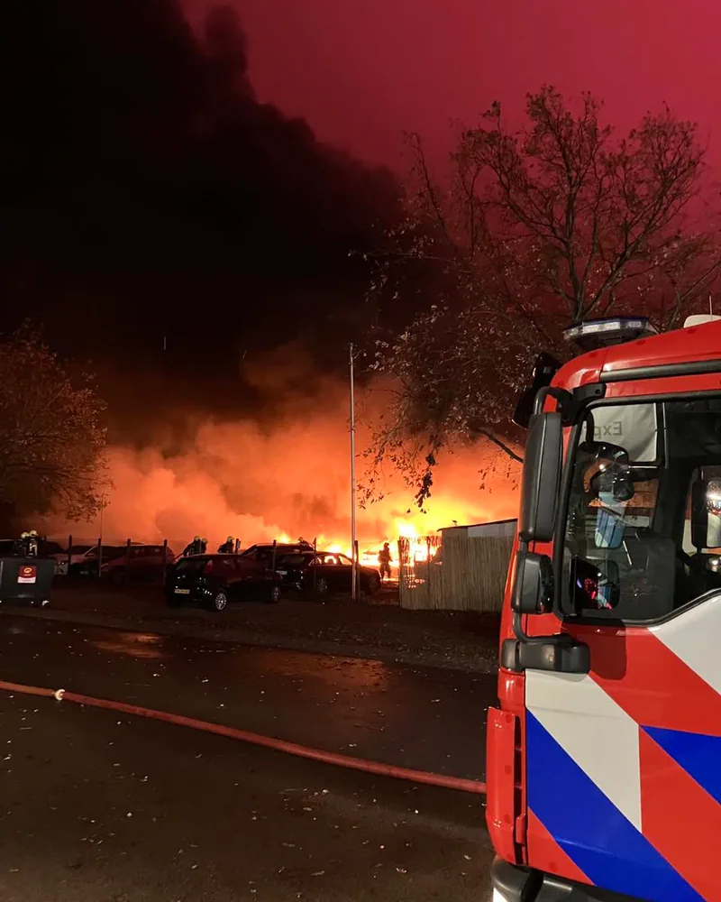 Assistentie bij grote brand