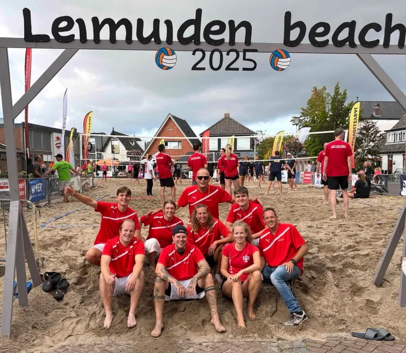 Onze vrijwilligers op het beachvolleybaltoernooi