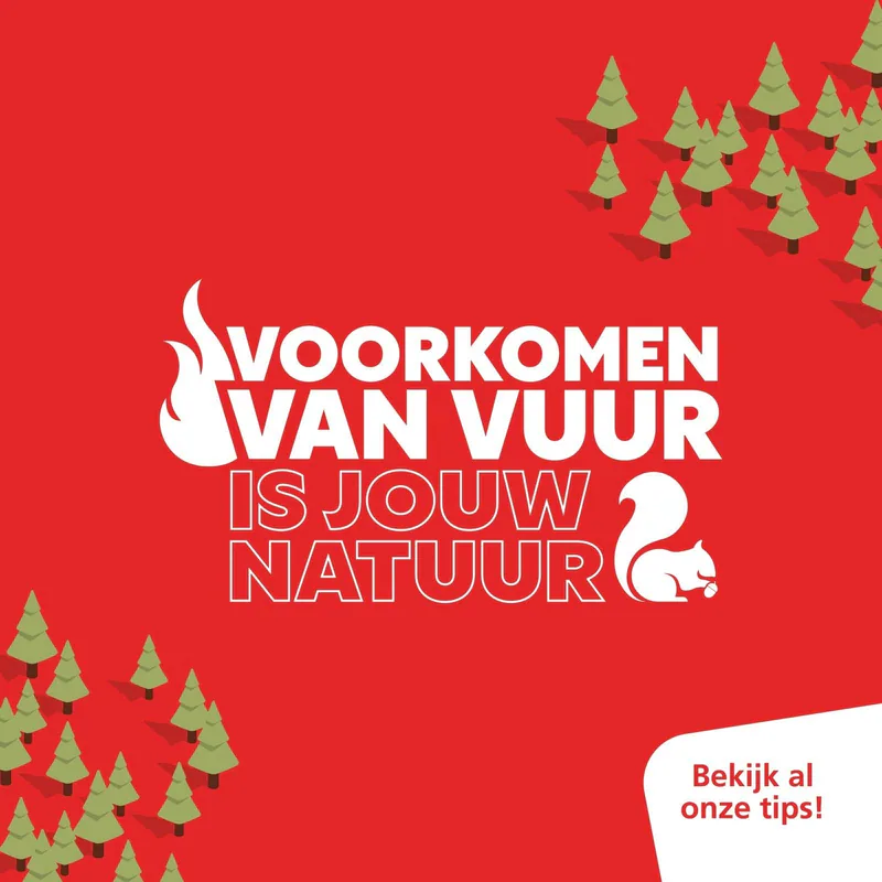 Door de droogte is de kans op natuurbrand groter