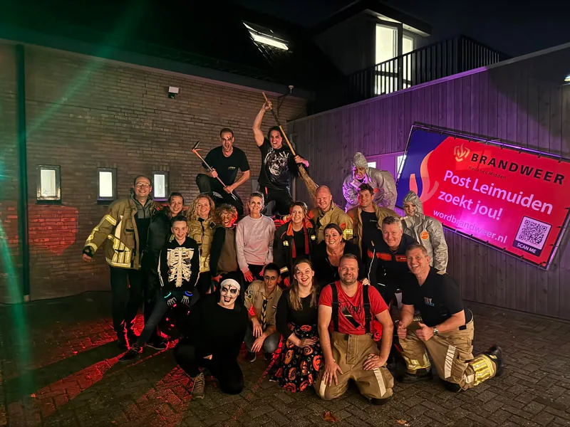 Geslaagde eerste Halloween bij Brandweer Leimuiden