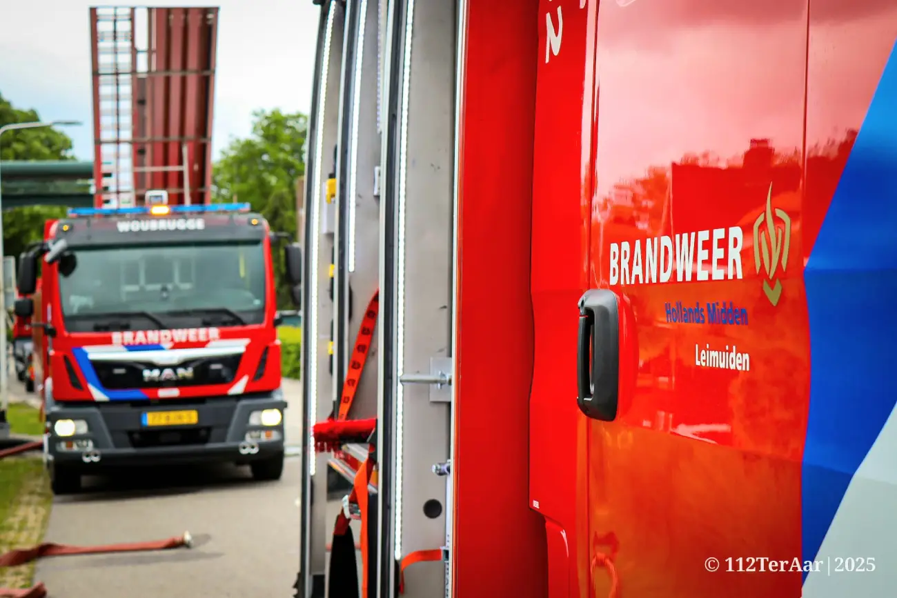 Brandweer Leimuiden in actie